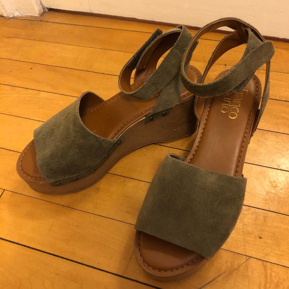 Franco Sarto Suede Wedges